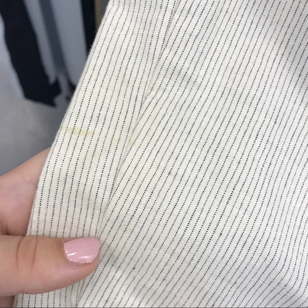 Edun Tan & Grey Pinstriped Blazer - Picture 4 of 4